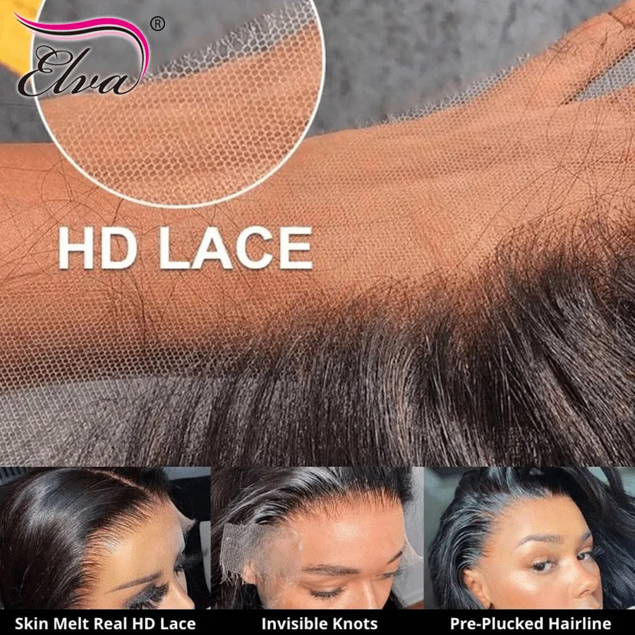 Vietnamese Raw 100% Human Hair Silky Straight 2x6 5x5 6x6 9x6 HD Lace Closures Pre Plucked 13X4/13X6 Invisible HD Lace Frontal