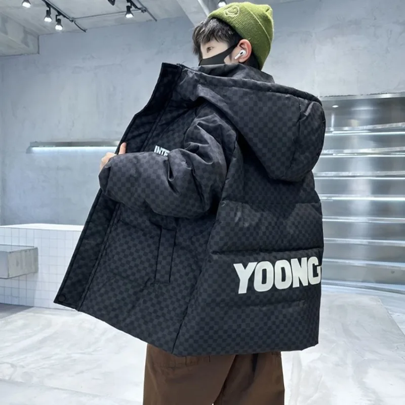2025 New Boys' Autumn Winter Thickened Cotton-Padded Coat for Medium & Large Kids, Warm Winter Jacket