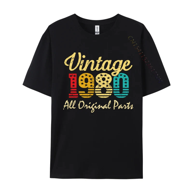 

Born In 1980 42 Years Old Made In 1980 42nd Birthday Cute Mens T Shirt Pure Cotton Hip Hop T Shirt Unique Sweatshirts