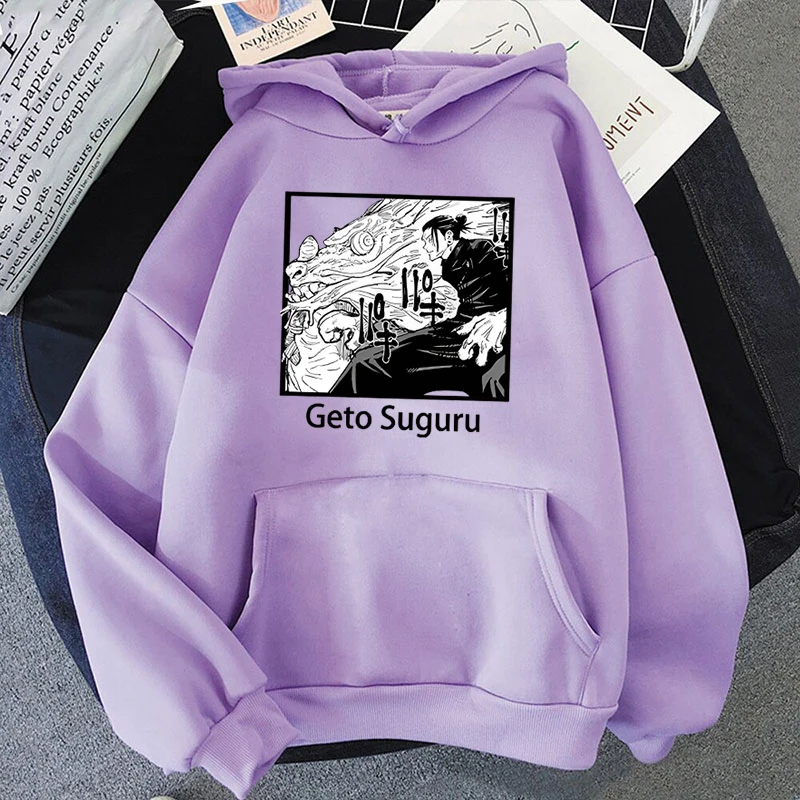 New Anime Geto Suguru Print Hoodie Women Men Casual Tops Autumn And Winter Sweatshirts Long Sleeve Harajuku Pullover