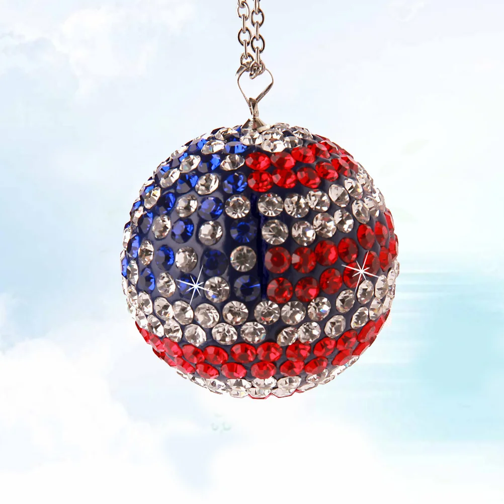 

Durable Rhinestone Car Hanging Pendant Crystal Ball Creative Car Interior Ornament Auto Accessories Hanging Ball Decor