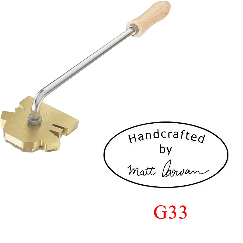 Aangepaste brandende ijzeren stempel DIY LOGO verwarming messing embosser zegels met handvat voor hout leer cake hamburger bruiloft feest ambacht - afbeelding 1