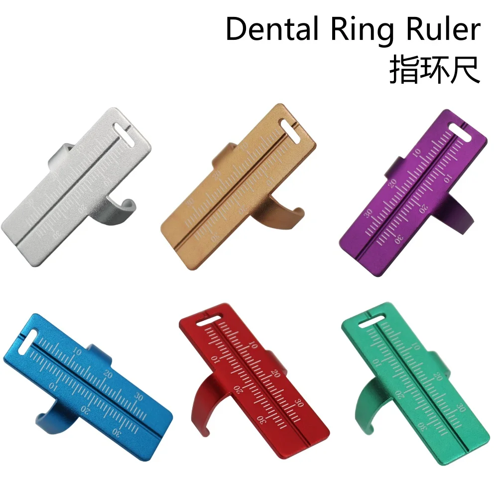1Pack Orthodontic Measuring Ruler Ring Machine Hand Use Length Accurate