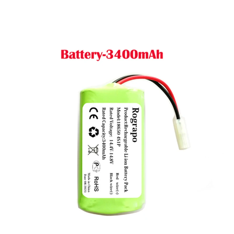 New 3400mAh Li-ion Battery Pack For Rowenta Tefal RG7375WH RG7387WH RG7447WH RR6871WH RR6875WH RR6925WH Robot Vacuum Cleaner