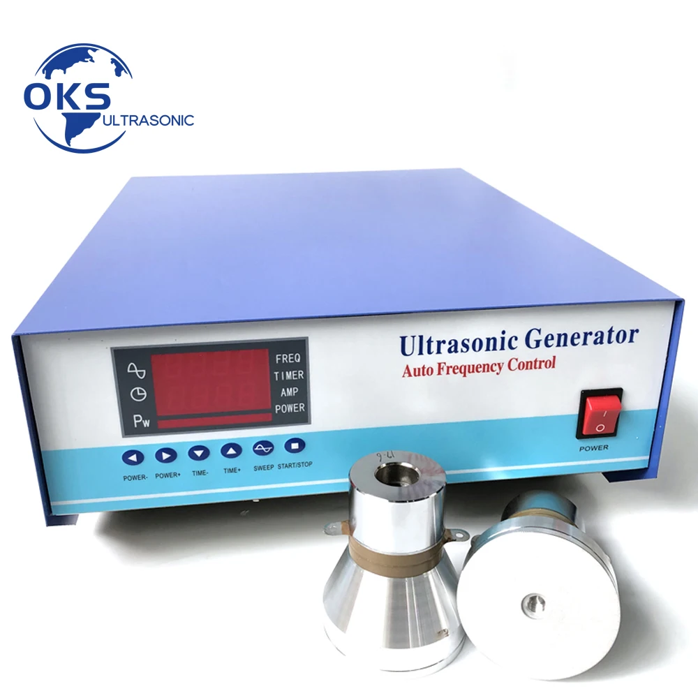 44/77/100khz Three Frequency 1200w Ultrasonic Piezoelectric Generator For Measuring Tools Cleaning