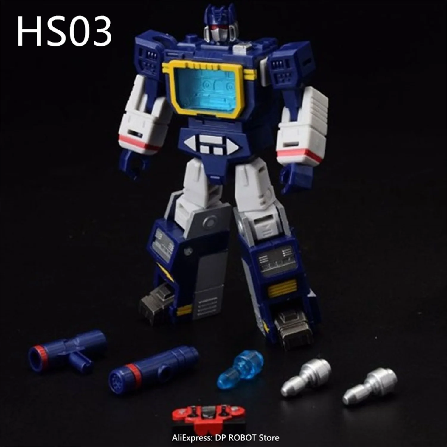 サウンドウェーブミニロボット,ボックス付きアクションフィギュアの