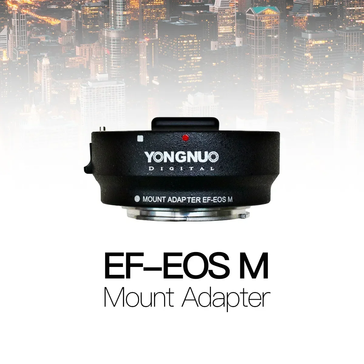 Adaptador de Montura Inteligente con Autoenfoque YONGNUO EF-M EF-EO S M, para Lentes Canon EF a Cámaras Canon EOS M