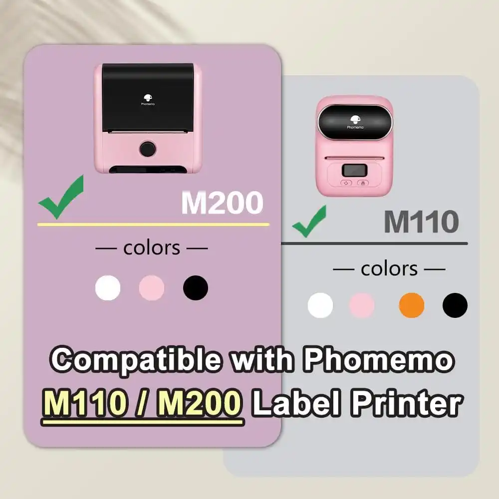 Phomemo Weiß Runde Selbst-adhesive Thermische Label Aufkleber Wasserdichte Identifizierung Tag für M110/M200/M220 Label Drucker