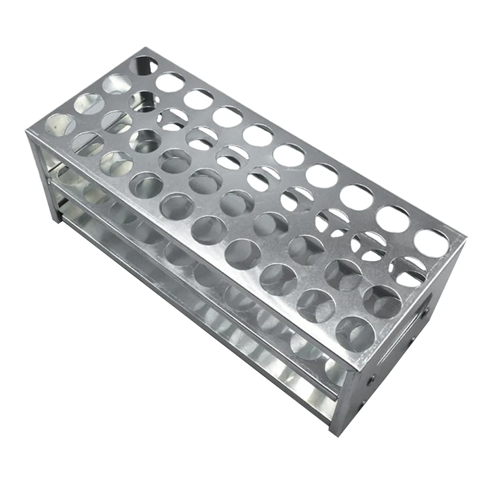 Test Tube Rack Sturdy Holder Laboratory Tray Practical Stand Aluminum Storage Experiment