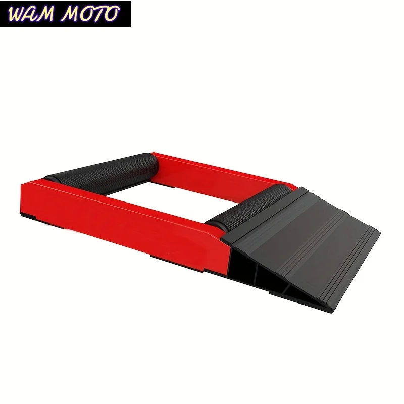 Motorcycle Aluminium Tire Cleaning Stand Portable Tyre Wheel Chain Clean Lubricate Shelf Rollers Ramp Lift