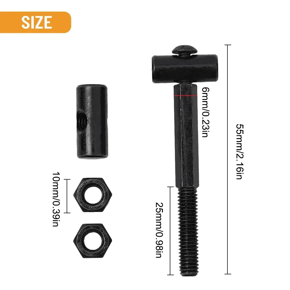 Hardware Pull Ring Screw Scooter Screw Assembly Kits Screws Cycling Parts Durable Folding Stainless Steel 32g Black