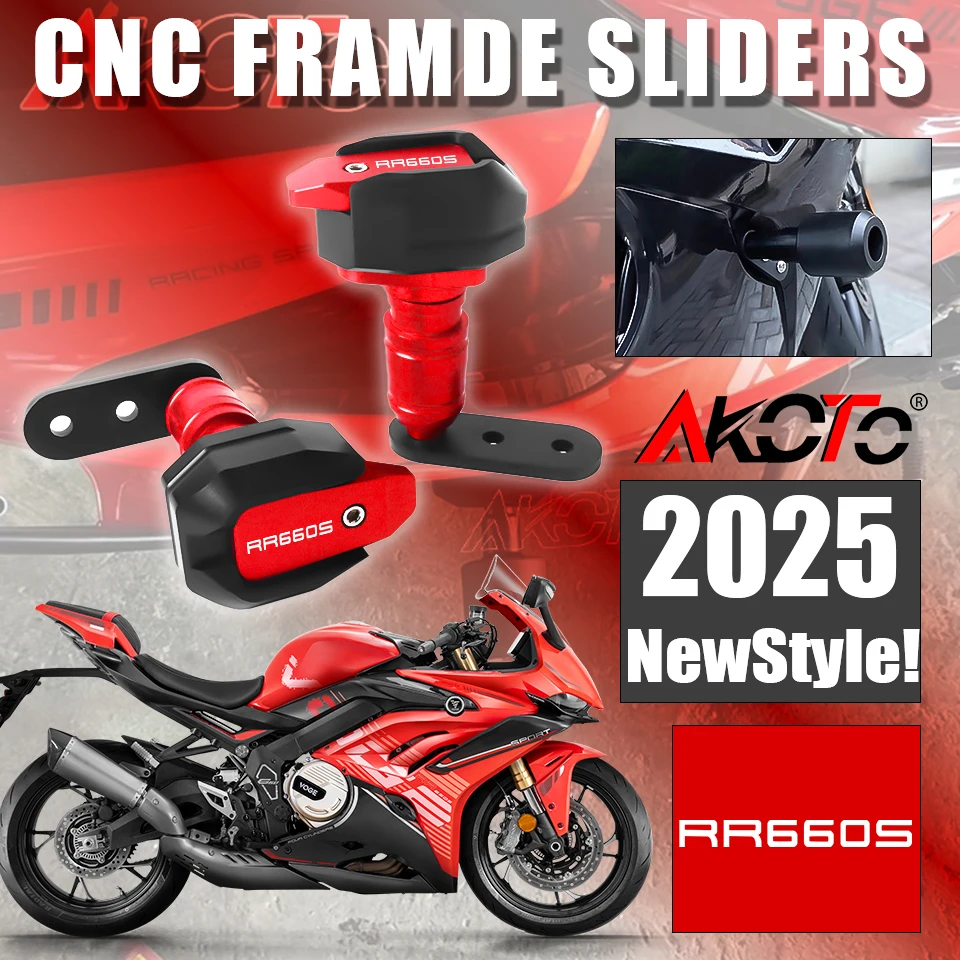 

Motorcycles Engine Protection Cover Frame Sliders Crash Pad Falling Protector Guard For VOGE RR660S 660S RR 660 S RR660 2025+