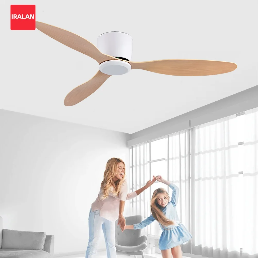Modern Ceiling Fan with Remote Control Large Cooling Electric Fan 42/52 Inches for Living Room Dining Room Decorative Fan