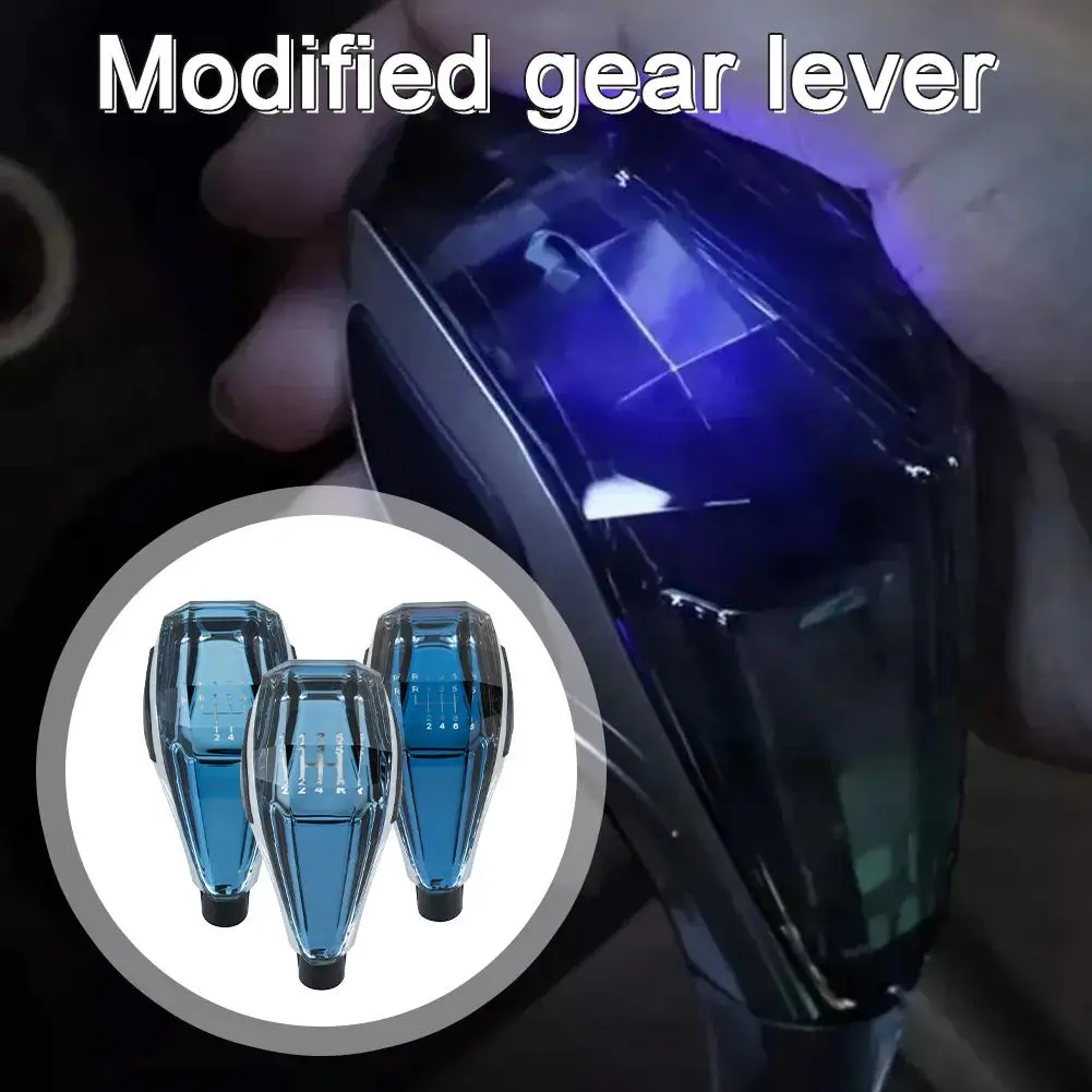 

For Toyota For Hyundai For Mazda For VW Etc Car Crystal Universal Modified Gear Shift Knob Lever Handball Multicolor LED Li Z2Z3