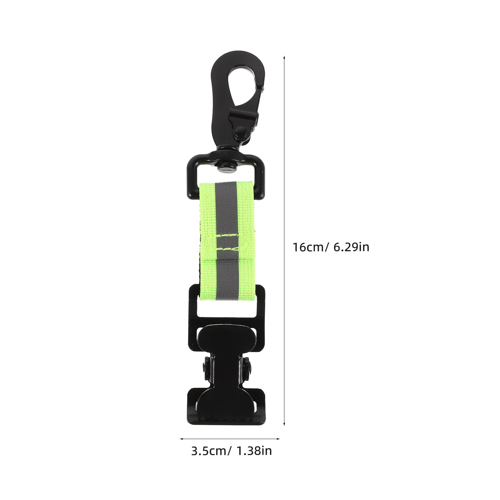 Reflective Fire Glove Holder Heavy Duty Firefighter Gear Clip Emergency Safety Strap for Firefighting Gloves Retention Quick