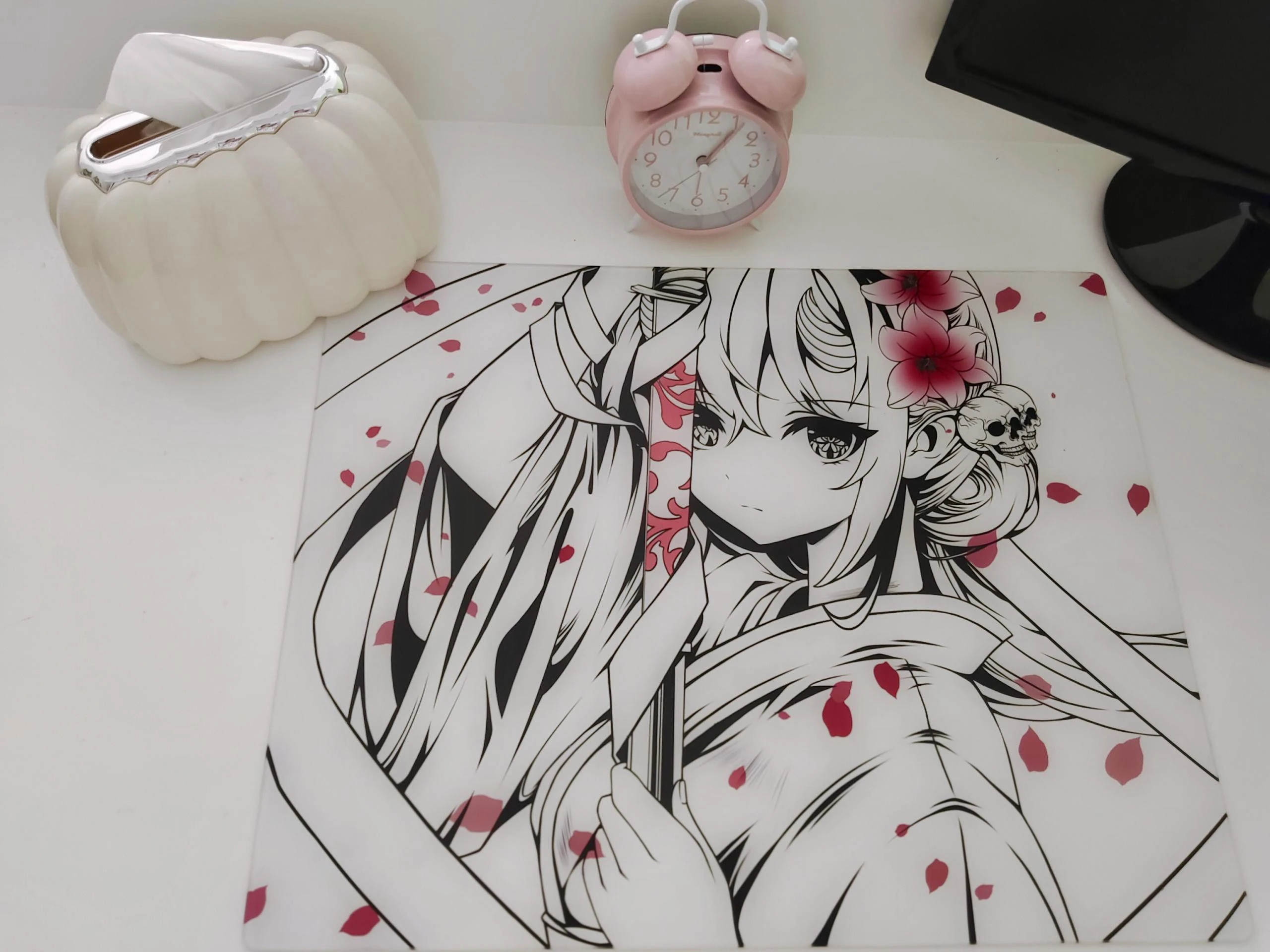 

Стеклянный коврик для мыши Sakura Copy Edition, игровые коврики для мыши из закаленного стекла FPS, гладкий профессиональный индивидуальный коврик для мыши для ПК, геймера, подарки