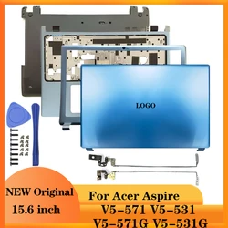 Custodia per laptop per Acer Aspire V5-571 V5-531 V5-571G V5-531G Custodia posteriore LCD/telaio anteriore/cerniera/poggiapolsi/custodia inferiore non touch