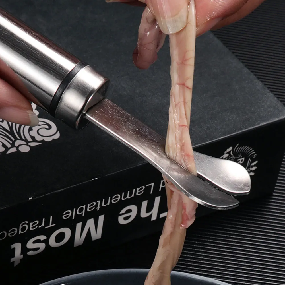 

2Pcs Duck Intestine Opener Multifunction Kitchen Scissors Fast Cutting Tool for Home Seafood Shrimp Peeler Deveiner Kitchen