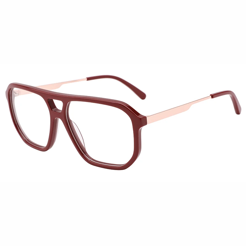 Kirka Female Acetate Cat Eye End Piece Laminating Colors Glasses Thick Frames Optical Prescription Lens Eyeglasses WD2221