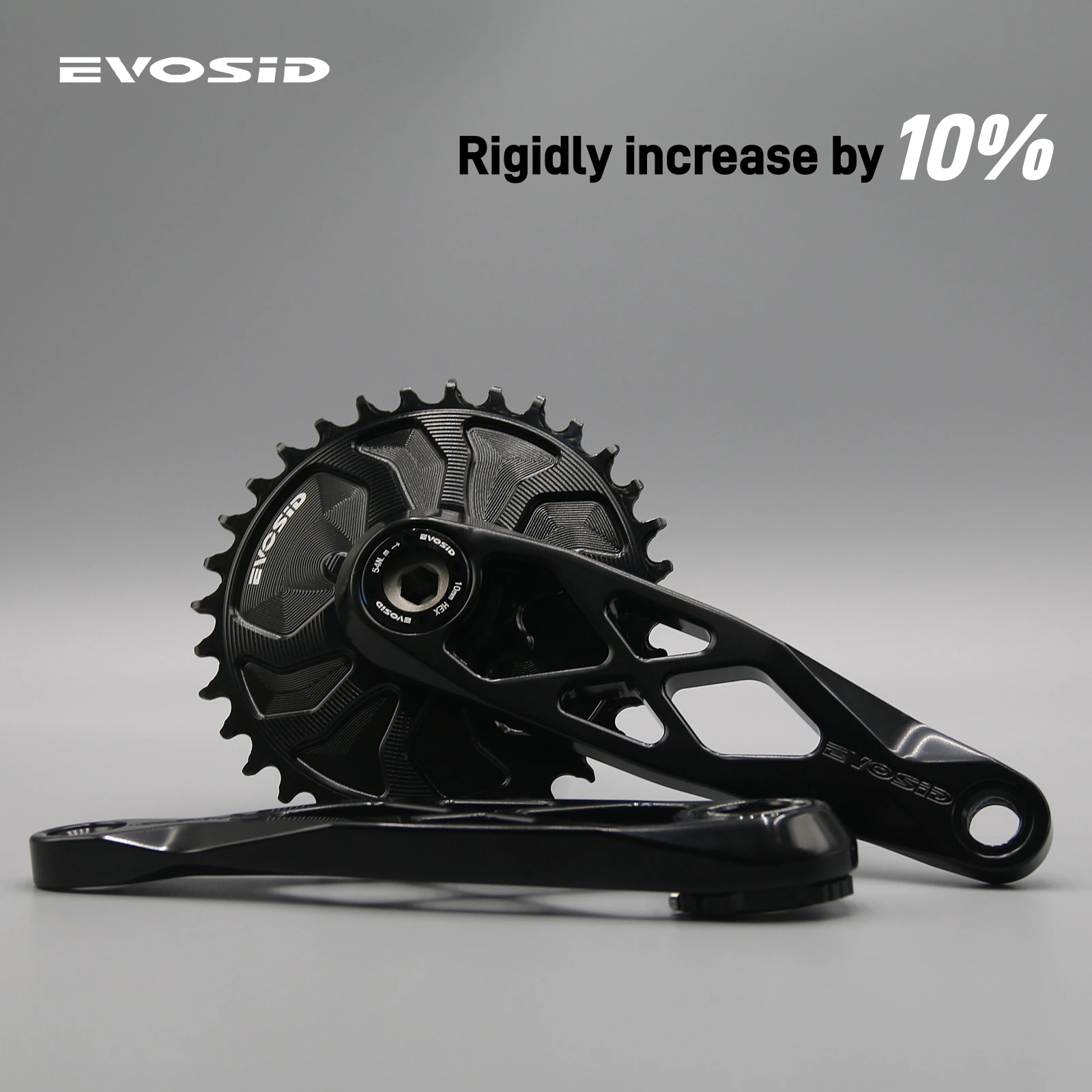 EVOSID MTB Bike Crankset DUB 29mm Mountain Bicycle Crank 165/170/175mm 3-nail Straight Installtion Chainring For Enduro AM DH XC