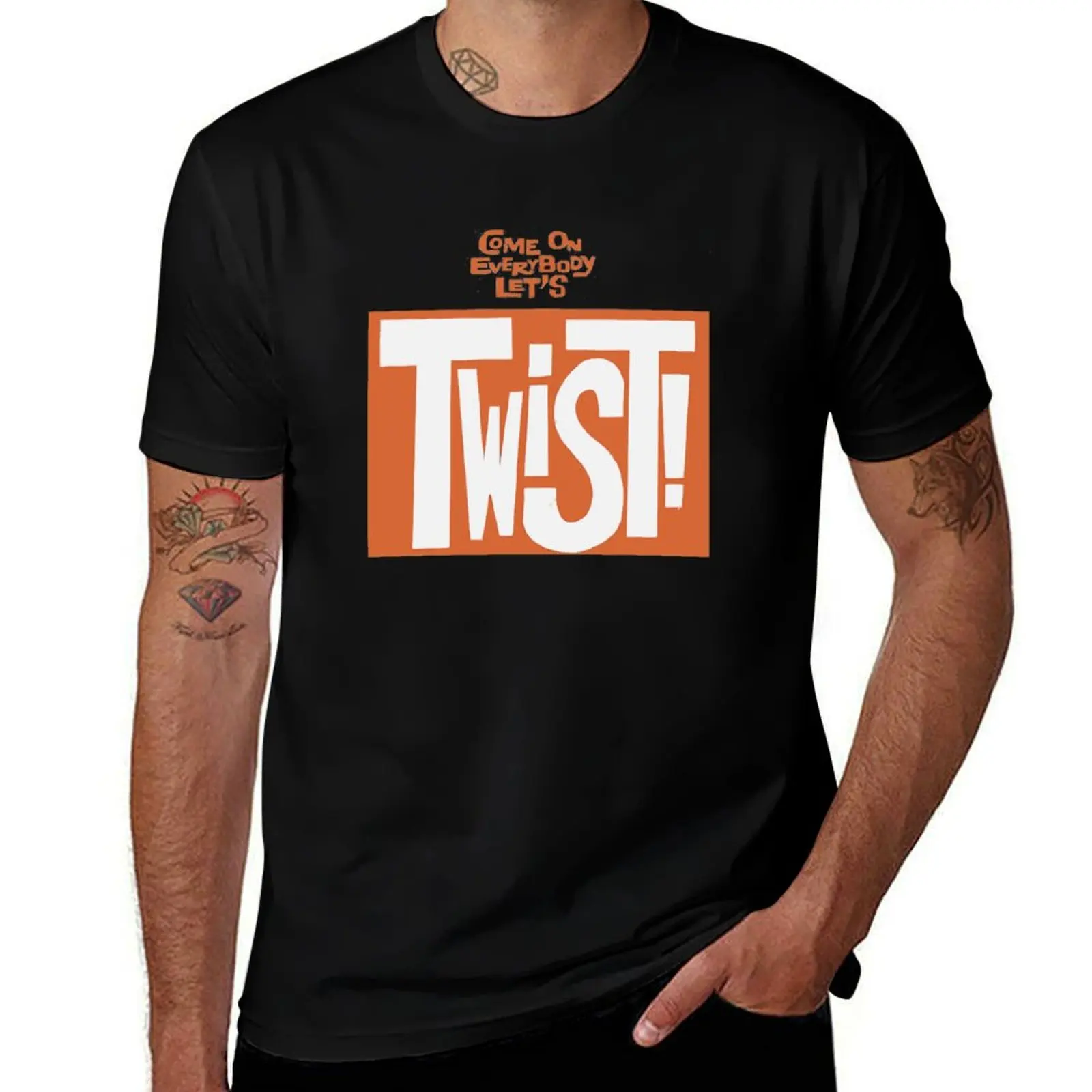 Let's TWIST! C'mon Everybody T-Shirt Quick Dry Light Sports T-Shirt