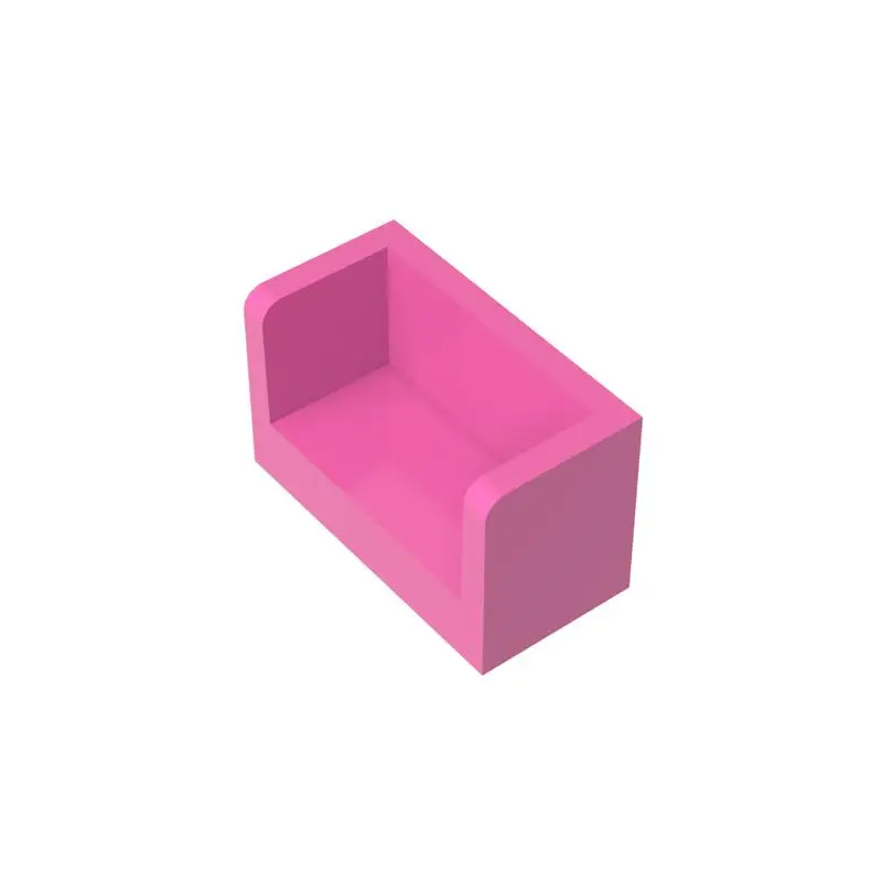 

Gobricks 1 шт. 23969 панель 1x2x1 кирпичи с закругленными углами и 2 боковыми деталями детских игрушечных строительных блоков-головоломки в подарок