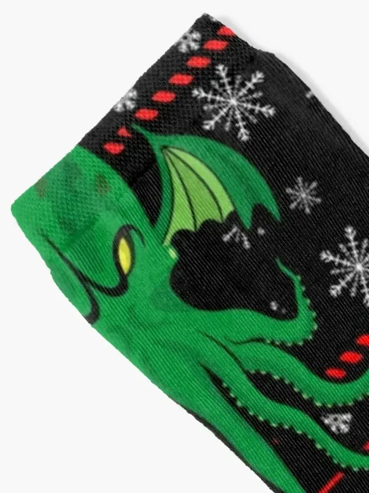 Cthulhu Ugly Xmas Gift Socks funny gifts japanese fashion shoes Running Socks Men's Women's