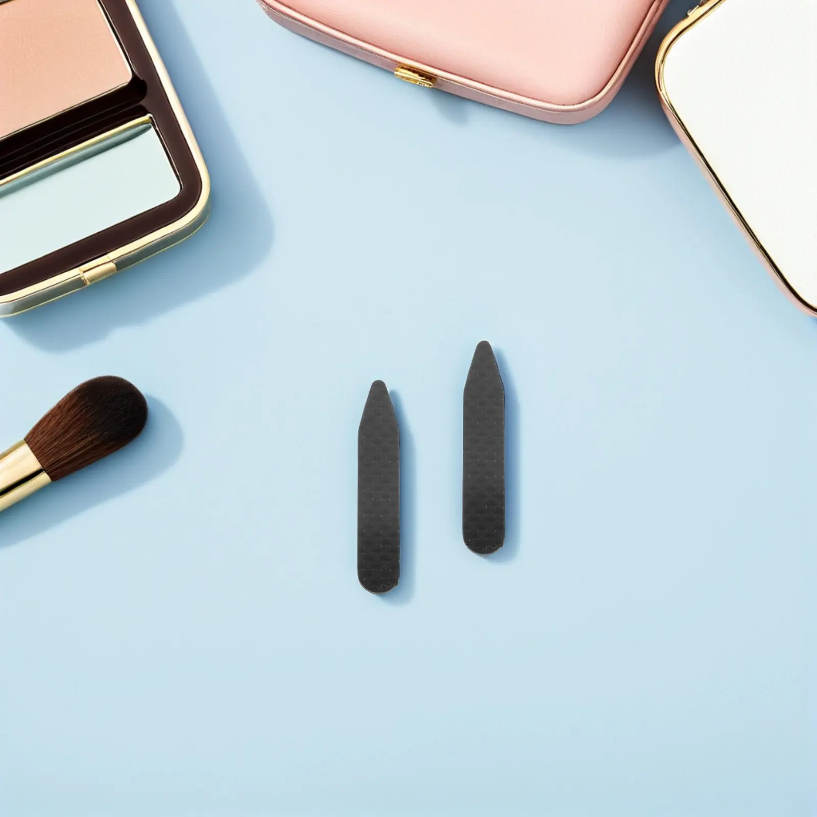 3Pairs Shirt Collar Stays Men's Collar Support Strips Refined Black Insert for Dress Shirts Crisp Look Work Meeting Interview