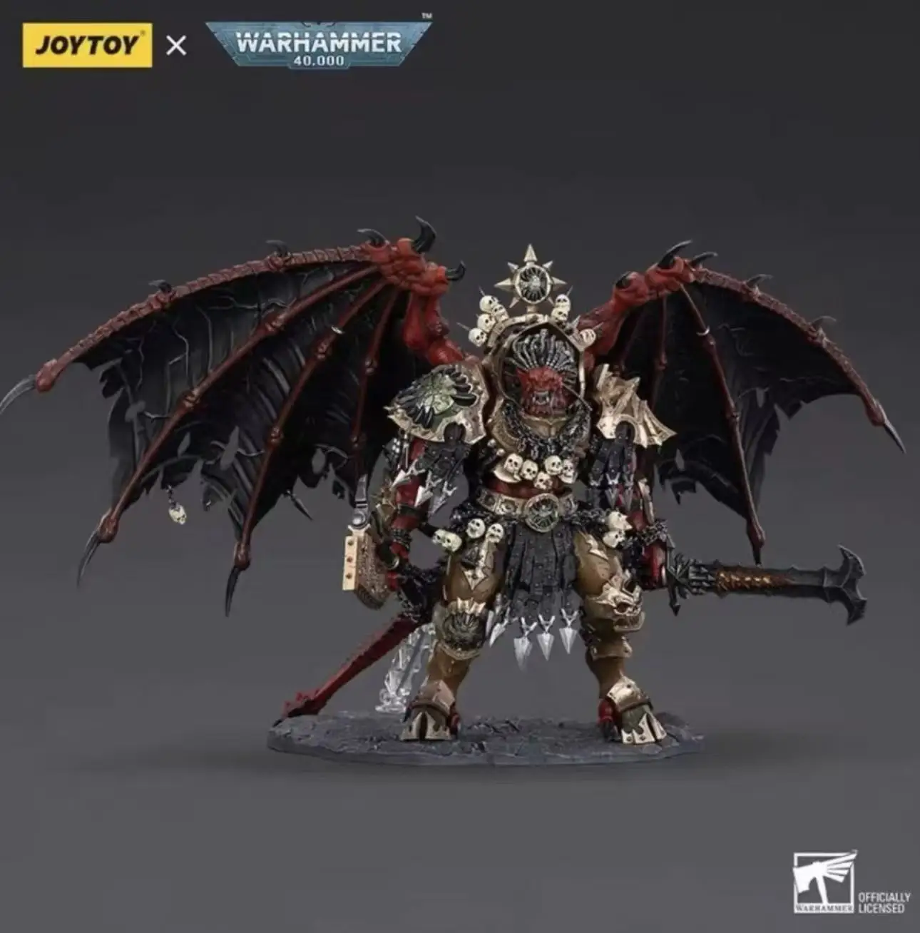 JOYTOY Dark Source Warhammer 40K World Eaters - Angron، Daemon Primarch (1/18 مقياس)