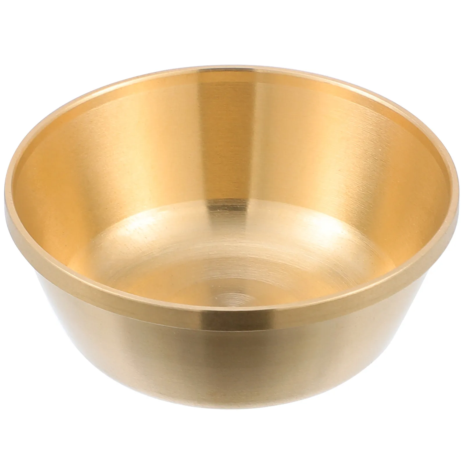 Copper Water Offering Bowl for Buddhist Rituals – Small Polished Mini Meditation Bowl