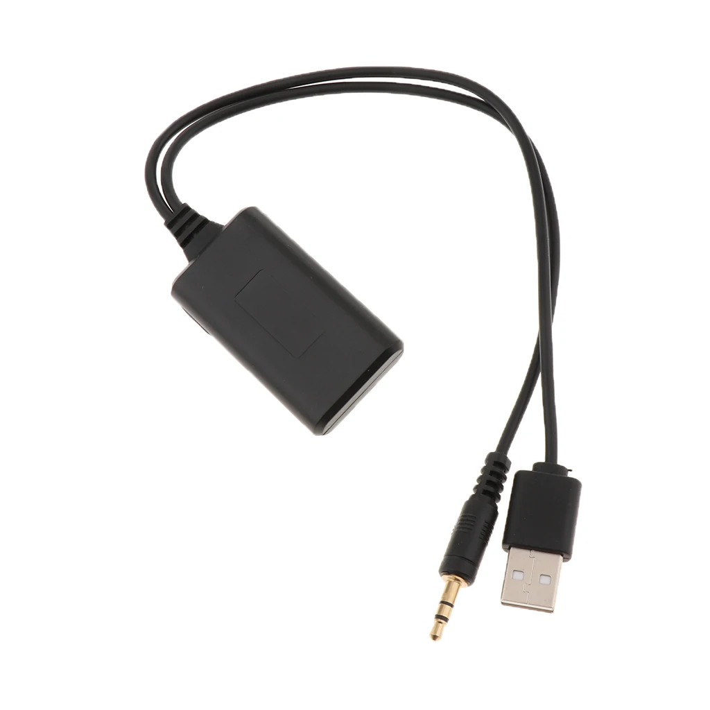 Imagen 3: AUX USB para coche de 32 cm/12,6 pulgadas con adaptador de cable de arnés de cables para E90 E91