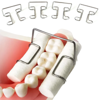 4pcs/set Dental Cotton Roll Clip Stainless Steel Autoclavable Cotton Roll Holder Dentistry Lab Tool Dentist Orthodontic Supplies