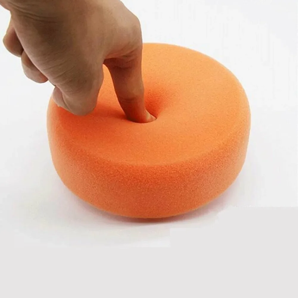 

New Useful Orange Polishing Sponge Heads 3* 3pcs Buffing Sponge Heads Diameter 150MM/6 Inch For Car Polishing And Buffing