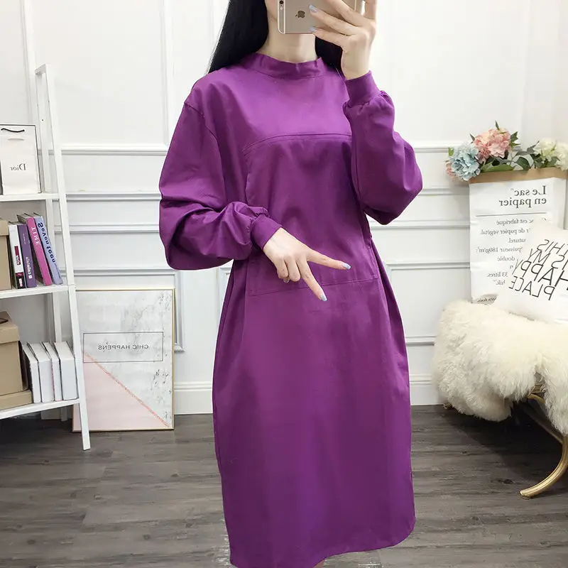 S-XXL Women Uniform Cotton Nursing Clothes Overalls Shirt Long Sleeve Doctor Workwear Isolation Clothing Oral Surgery Uniform