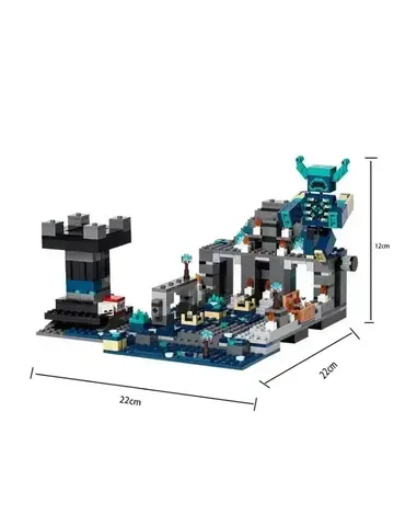 Minecrafta Deep Dark Battle을위한 농장 코티지 고대 도시 마을 집 빌딩 블록 어린이 선물 장난감