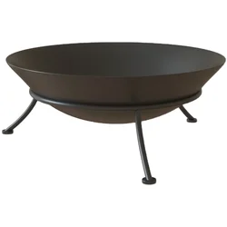 Steel Large Fire Bowl Cast Iron Firepit Garden Fireplace Outdoor Fire Pit for Garden Patio Terrace Camping Heating