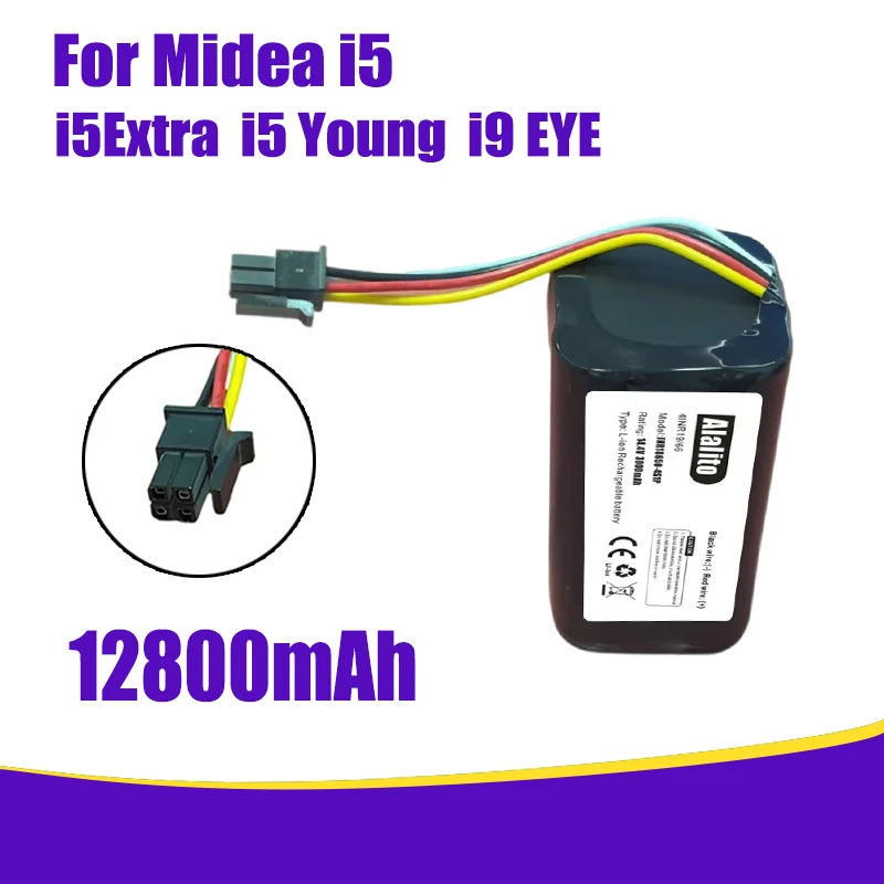 Large capacity lithium-ion battery, For Midea i5 Young Extra i9 EYE i50pro robot vacuum cleaner battery