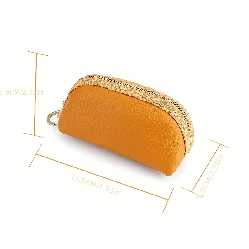 EMOMALA Women'S Wallet & Key Holder - Slim Wallet with Golden-Tone Hardware, Zipper Closure, Compact Car