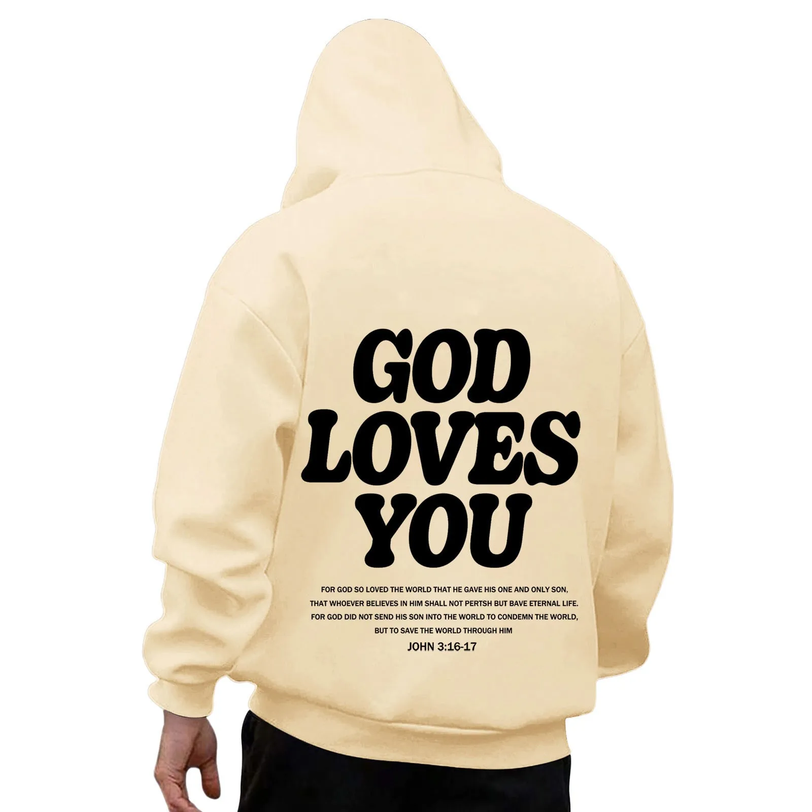 Sweat à capuche à manches longues pour hommes, pull à capuche, verset biblique, vêtements streetwear, chrétien, Jésus, PVD, Y2K, Y