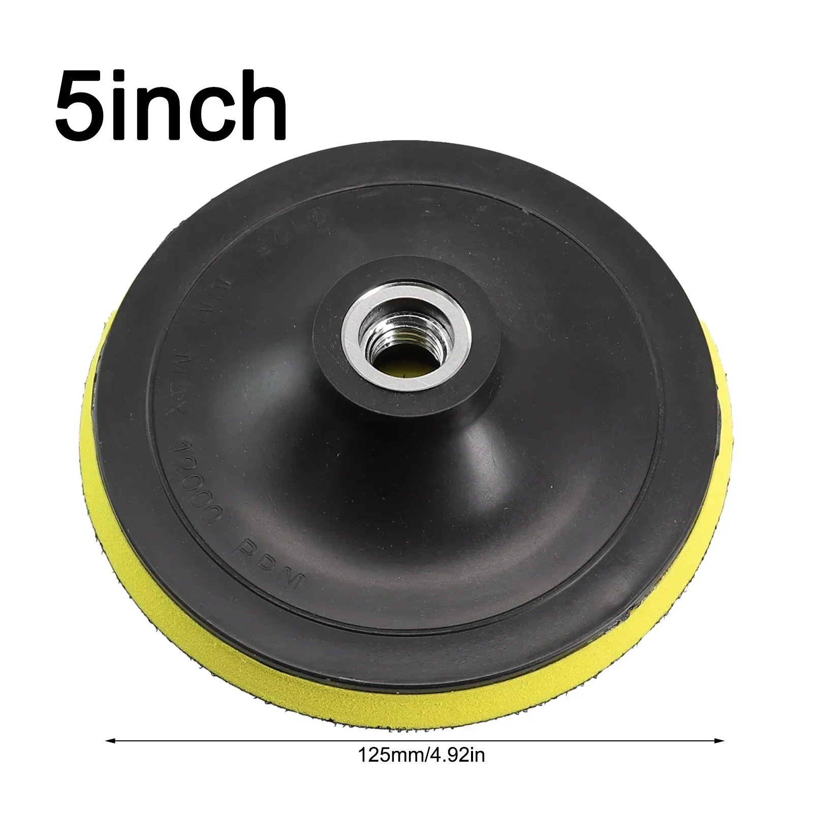 Haakse Slijper Schuurpad 5 inch 125mm zelfklevende Haak Lus Steunschijf Polijstplaat Met 10/14mm Draad Schuurschijf