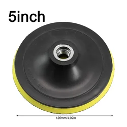 Angle Grinder Sanding Pad 5 inch 125mm Self-adhesive Hook Loop Backing Pad Polishing Plate With 10/14mm Thread Sander Disc