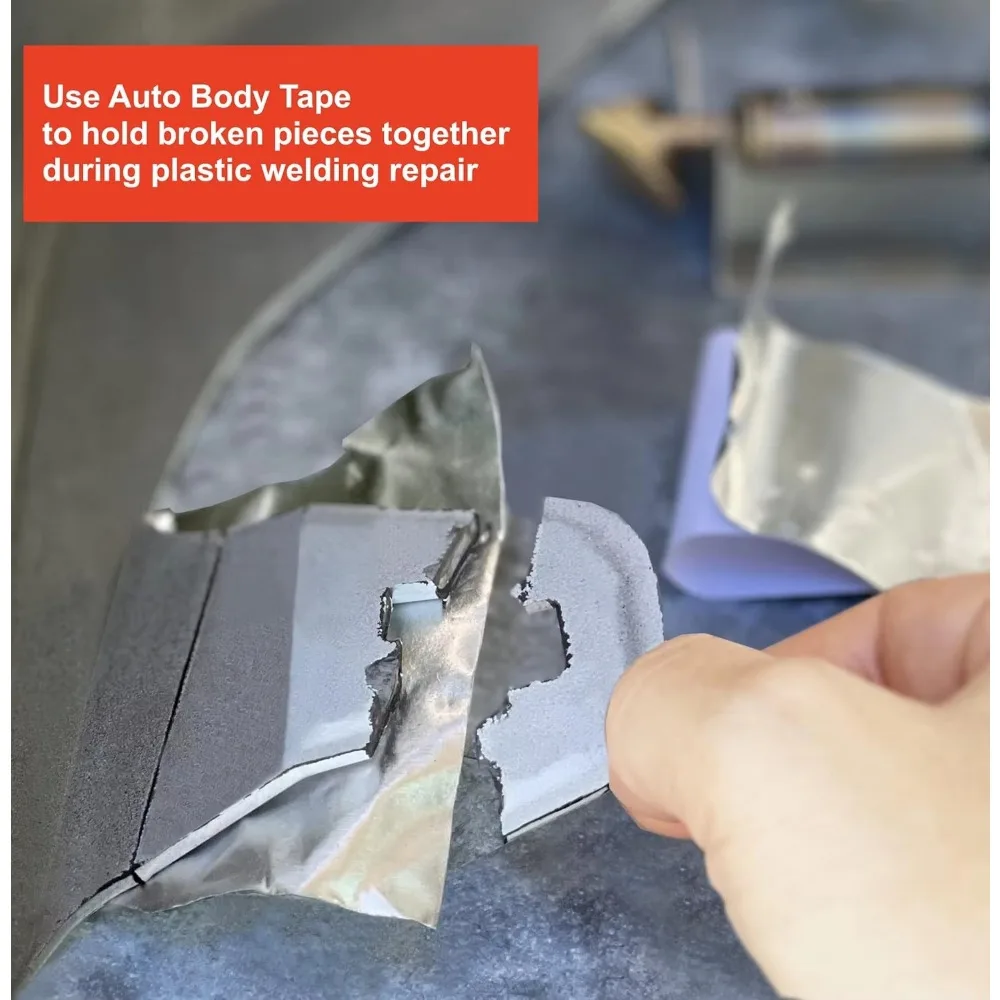 شريط إصلاح ألومنيوم قوي للغاية للسيارات |   6.3 مل سميكة 2 بوصة × 10 أقدام |   12 عبوة لإصلاح وختم درجة الحرارة العالية