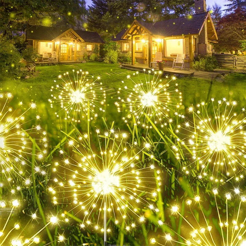

60LED Solar Firework Fairy Light Outdoor Garden Lawn Pathway Light for Patio Yard Party Christmas Wedding Decoration