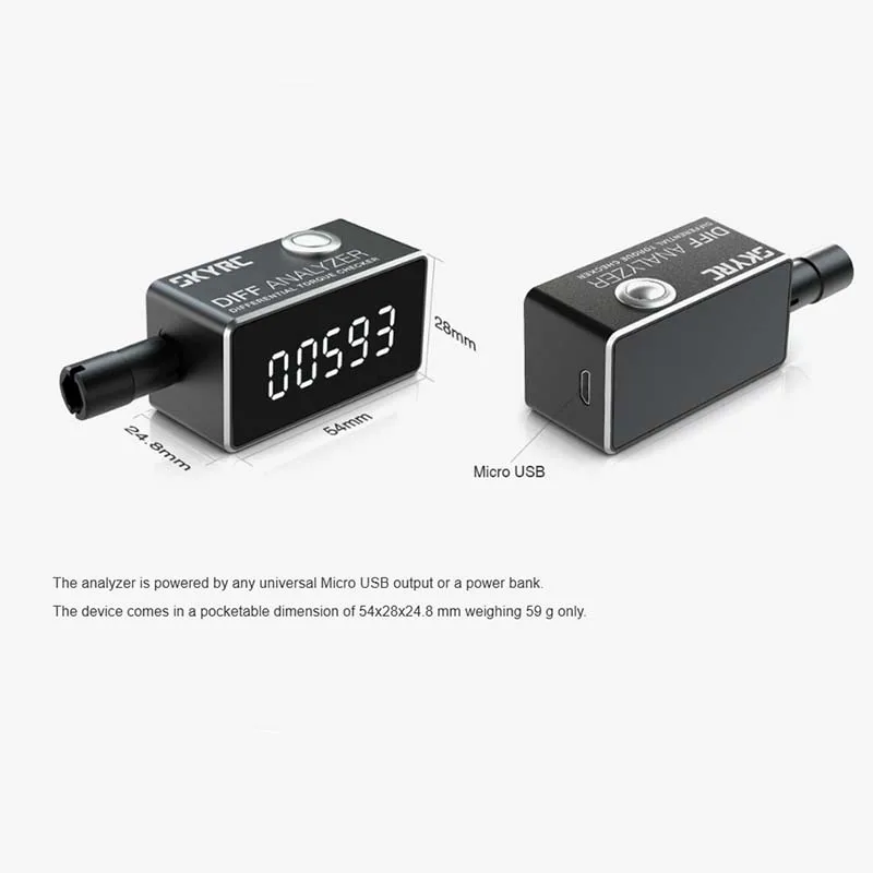 SKYRC Демпфированный дифференциальный детектор Анализатор дифференциала 1/10 1/8 Детектор дифференциала для автомобилей SKYRC Демпфированный дифференциальный детектор Анализатор дифференциала 1/10 1/8 Детектор дифференциала для автомобилей