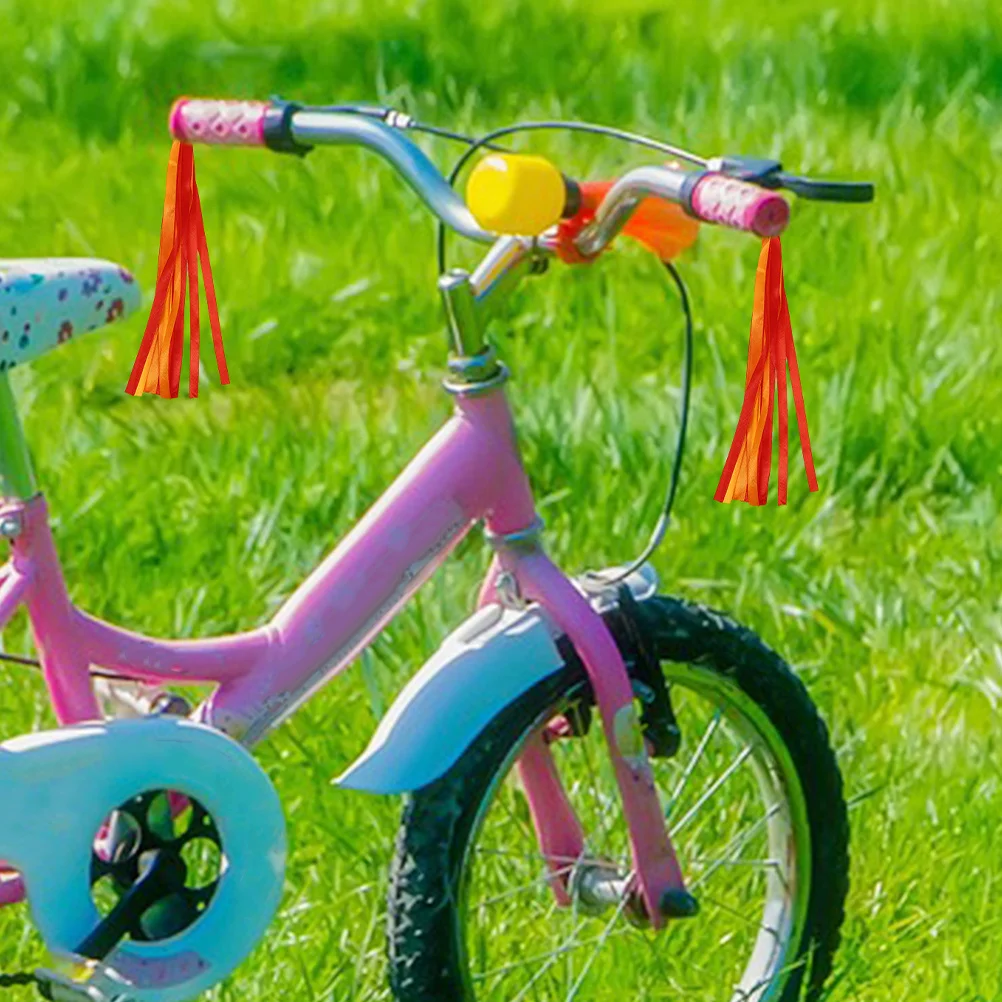 

Teenager Scooter Handlebar Streamers Bike Tassel Ribbons Colorful Decorative Accessories Plug Play Grips Tassels
