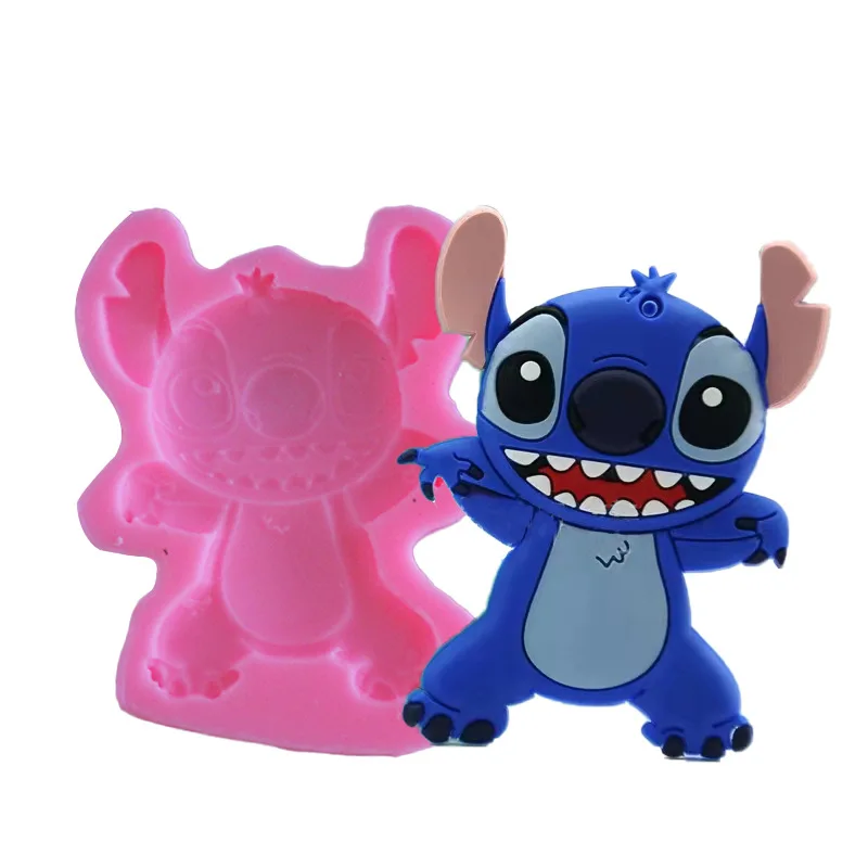 Disney Stitch Silicone Mold Cartoon DIY Cake Fudge Pudding Chocolate Baking Molds Decoration Kitchen Tool Accessories Supplies