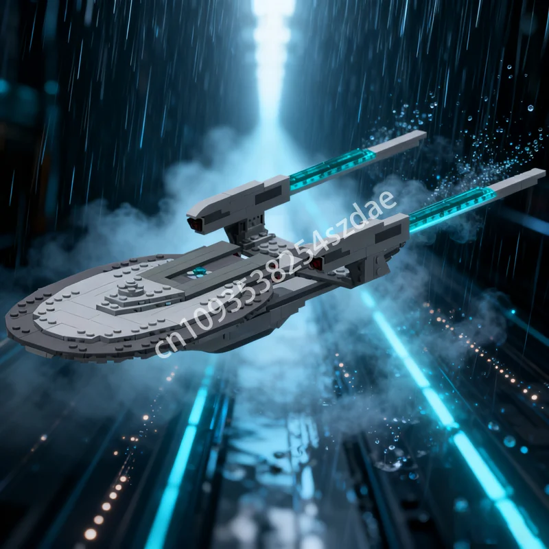 

391 шт. MOC Excelsior II класс звездный корабль гладкая модель строительные блоки креативные рождественские подарки идея развивающие игрушки кирпич на день рождения