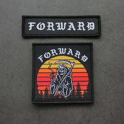 FOB Forward Devil Reaper Embroidered Patches Observations Group Night Vision Tactical DIY Armband for Clothing Backpack Decor