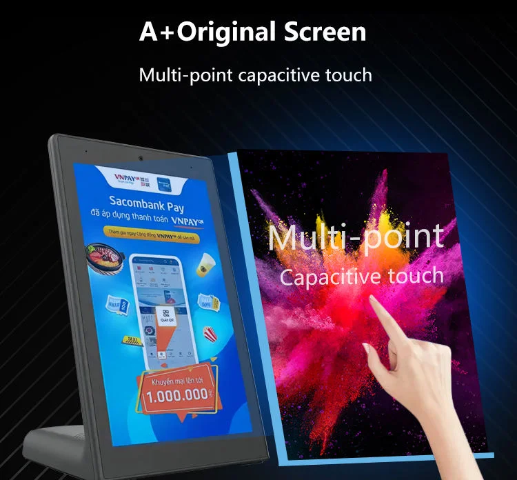 8 Inch Restaurant Desktop Table Stand WiFi Small Screen Android Digital Menu Video Advertising Panel Display  Tablet Player
