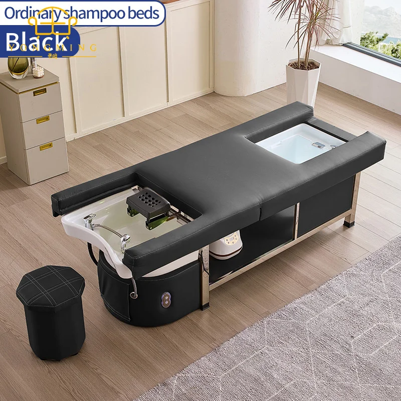 Shampoo Bed Hair Salon Dedicated Multi-functional Fumigation Water Circulation Massage Bed Hair Salon Head Therapy Bed